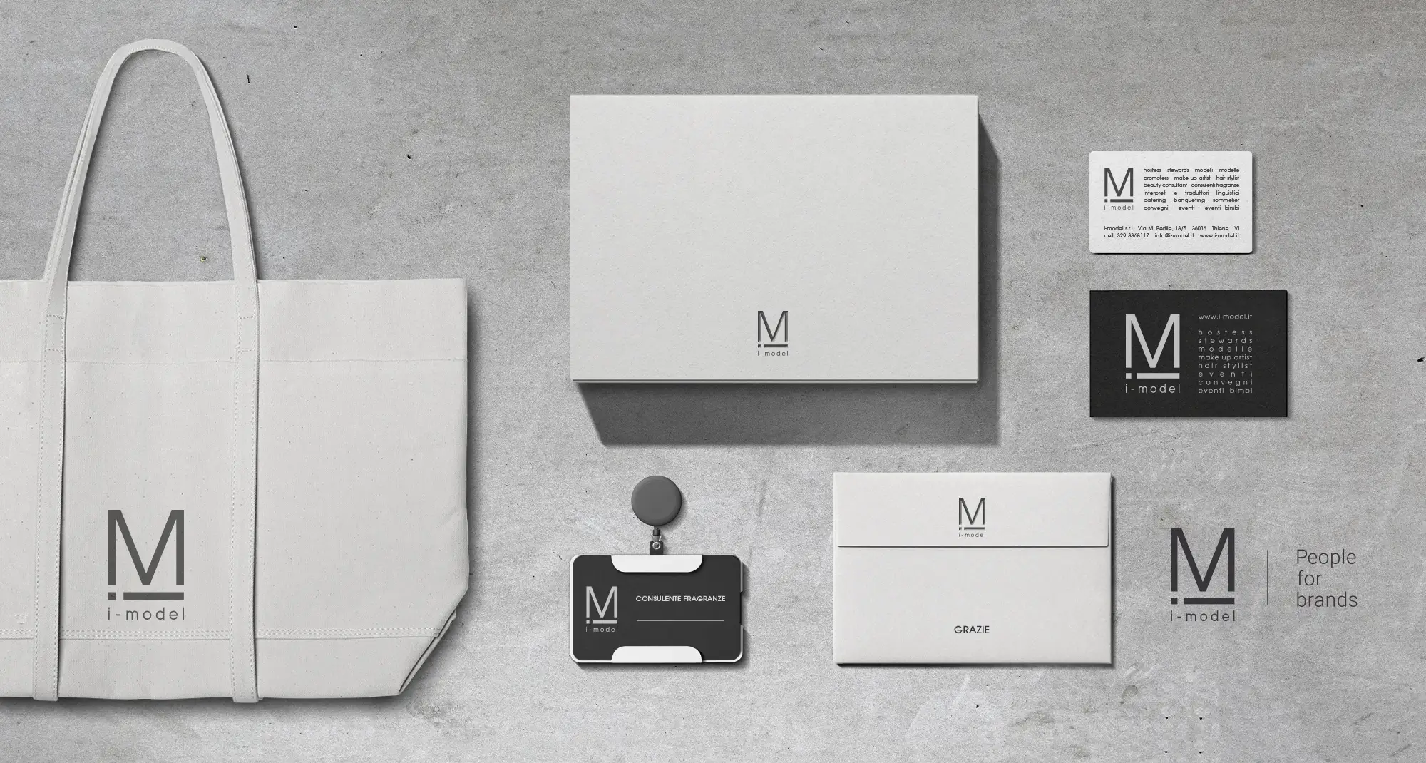 Less is More ADV - Concept grafico del brand i-model