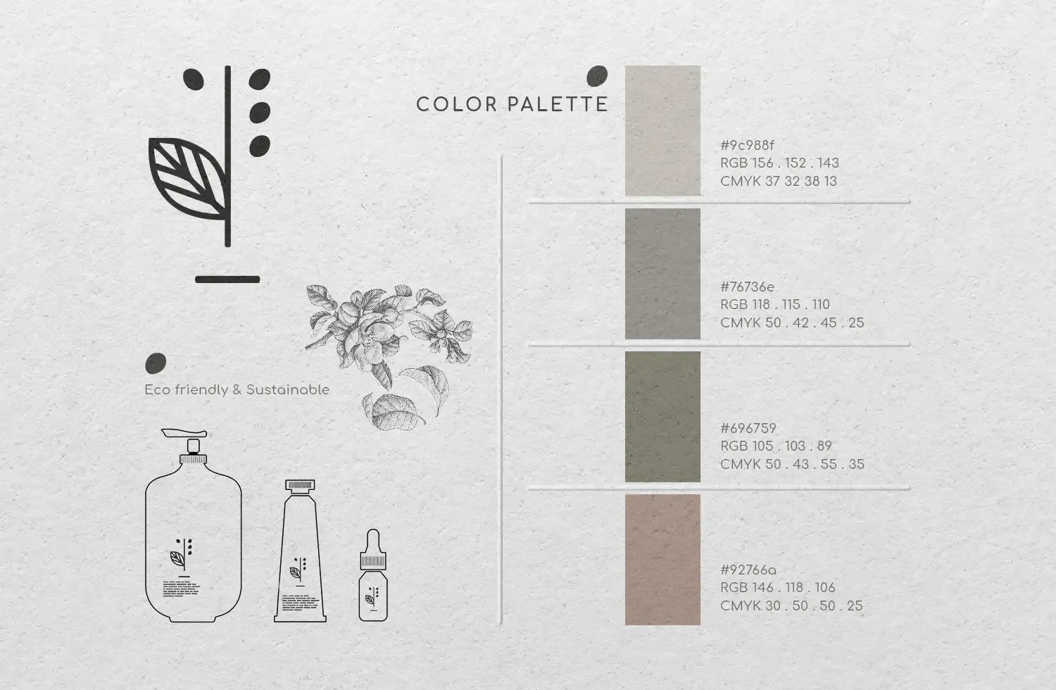 Esempi di lavorazioni fatte negli anni da Less is More - color palette